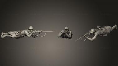 Military figurines French soldier 1 1 3d model